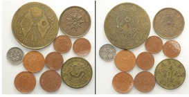 China Lot

China, Lotto di 10 monete, segnaliamo: Fengtien 10 Cash 1905 Y-89 BB, Hunan 10 Cash (1912) Y-399.2 SPL, Kirin 5 Cents 1906 Y-179.1 BB