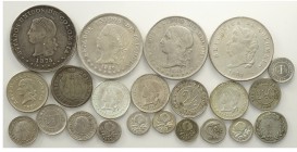 Colombia Lot

Colombia, Lotto di 22 monete 1827-1887