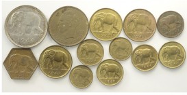 Congo Lot

Congo, Lotto di 13 monete, segnaliamo: 50 Francs 1944 KM-27 q.SPL