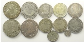 Ecuador Lot

Ecuador, Real Coniage, Lotto di 12 monete, segnaliamo: 4 Reales 1843 MV KM-24 MB-BB, 2 Reales 1838 MV KM-18 MB-BB, 2 Reales 1839 MV KM-...