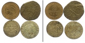 France Lot

France, Lotto di 4 monete, segnaliamo : Dombes 1/12 Ecu (luigino) 1668 SPL, Tournose 1285-1314 BB