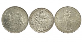 Germany Lot

Germany, Bavaria, 2 Gulden 1845, 2 Gulden 1855, Thaler 1866, lotto di 3 monete BB-SPL