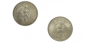 Germany Lot

Germany, Frankfurt, Thaler 1860 SPL-FDC, Thaler 1862 BB-SPL, lotto di 2 monete