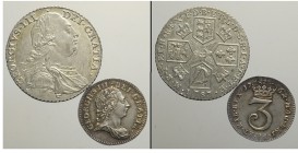 Great Britain Lot

Great Britain, George III, Lotto di 2 monete: Shilling 1787 KM-607.2 SPL, 3 Pence 1762 KM-591 SPL+