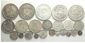 Guatemala Lot

Guatemala, Lotto di 23 monete 1894-1897, segnaliamo: Peso (1894) countermark KM-216 q.SPL, Peso (1894) countermark KM-224 BB, Peso (1...