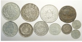 Honduras Lot

Honduras, Lotto di 11 monete 1856-1884, segnaliamo: 1/2 Real 1869 KM-32 cleaned SPL, 1/8 Real 1869A KM-30 SPL, 50 Centavos 1871 KM-37 ...