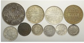 India Lot

India British, Victoria, Lotto di 10 monete 1841-1900, segnaliamo: 1/2 Rupee 1887C KM-491 SPL-FDC, 1/2 Rupee 1899C KM-491 q.FDC, 2 Annas ...
