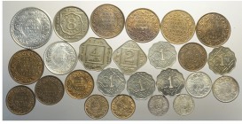 India Lot

India British, George V, Lotto di 25 monete, segnaliamo: 8 Annas 1919 (c ) KM-520 cleaned SPL, Anna 1927 (c ) KM-513 q.FDC