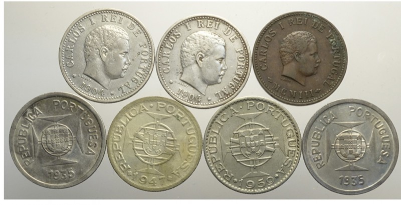 India Lot

India-Portuguese, Lotto di 7 monete 1903-1959, segnaliamo Rupee 194...