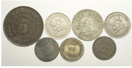 Mauritius Lot

Mauritius, Lotto di 7 monete, segnaliamo: 50 Sous (1822) KM-2 BB-SPL, 25 Sous (1822) KM-1 BB-SPL