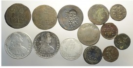 Mexico Lot

Mexico, Lotto di 13 monete 1807-1812, segnaliamo: 8 Reales 1807 Mo TH KM-109 SPL, 4 Reales 1809 Mo HJ KM-101 MB+