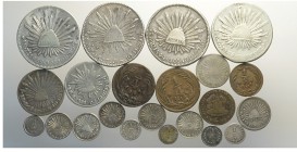 Mexico Lot

Mexico, Lotto di 20 monete 1831-1859, segnaliamo: 8 Reales 1837 Pi JS KM-377.12 BB, 1/2 Real 1853 Mo GC KM-370.9 SPL, 1/4 Real 1842 Mo L...