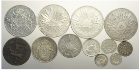 Mexico Lot

Mexico, Lotto di 13 monete 1860-1869, segnaliamo: 8 Reales 1869 Mo CH KM-177.10 SPL-FDC, 50 Centavos 1866 Mo KM-387 SPL