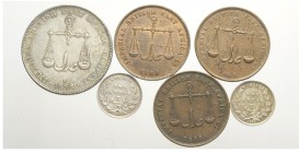 Mombasa Lot

Mombasa, Lotto di 6 monete, segnaliamo: 2 Annas 1890 H KM-2 SPL (2 pz), Rupee 1888 H KM-5 SPL