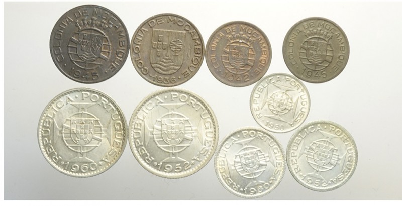 Mozambique Lot

Mozambique, Lotto di 9 monete, segnaliamo: Escudo 1945 KM-74 S...