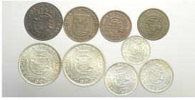 Mozambique Lot

Mozambique, Lotto di 9 monete, segnaliamo: Escudo 1945 KM-74 SPL, 20 Centavos 1936 KM-64 SPL