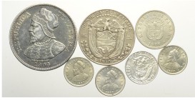Panama Lot

Panama, Lotto di 7 monete 1905-1930, segnaliamo: 50 Centesimos 1905 KM-5 cleaned BB, 2,5 Centesimos 1907 KM7.1 SPL-FDC, 1/10 Balboa 1930...