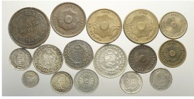 Peru Lot

Peru, Lotto di 16 monete 1823-1879, segnaliamo: 1/2 Real 1858 LimaMB KM-144.7 SPL, 1/2 Real 1860 YB KM-180 FDC, 1/4 Real 1855 KM-143.1 SPL...