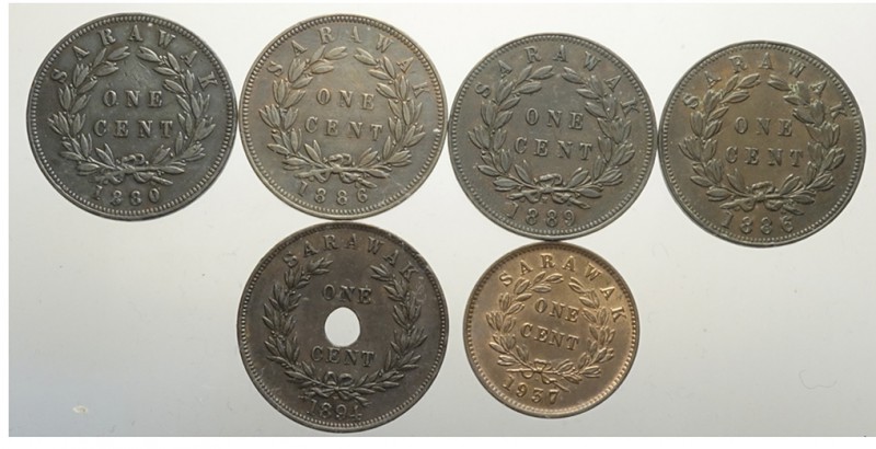 Sarawak Lot

Sarawak, Lotto di 5 monete 1880-1937, segnaliamo: Cent 1886 KM-6 ...