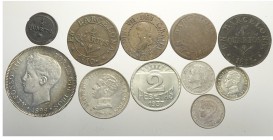 Spain Lot

Spain, Lotto di 11 monete 1809-1937 segnaliamo: 5 Pesetas 1898 (98) SG V KM-707 SPL-FDC, 50 Centesimos 1900 (00) SM V KM-705 SPL-FDC, Bar...