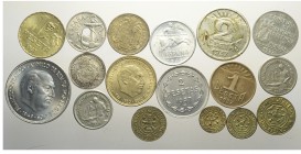 Spain Lot

Spain, Lotto di 17 monete 1926-1953 segnaliamo Minorca 1937: Peseta KM-4 25 Centimos KM-3 10 Centimos KM-2 5 Centimos KM-1