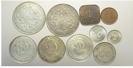 Straits Settlements Lot

Straits Settlements, Lotto di 10 monete 1909-1935, segnaliamo: Dollar 1909 KM-26 BB, Dollar 1920 KM-33 cleaned SPL, 1/4 Cen...