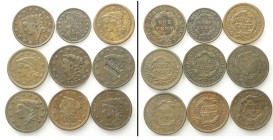 United States Lot

United States, Lotto di 9 monete: Cent 1817 (13 stars), 1818 (Dimond Countermark), 1819, 1835, 1837, 1841, 1854, 1856, Half Cent ...