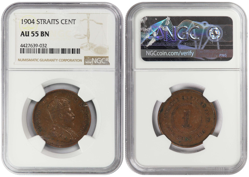 Straits Settlements (British Malaysia) 1 Cent 1904. NGC AU-55

KM-19, N#11040;...