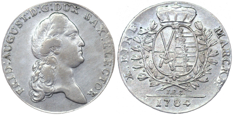 German States SAXONY-ALBERTINE Thaler 1784 IEC

KM-993.2, Dav# 2696, Silver, R...