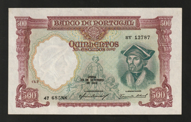 Portugal 500 Escudos 1942

P-155a.8; UNC