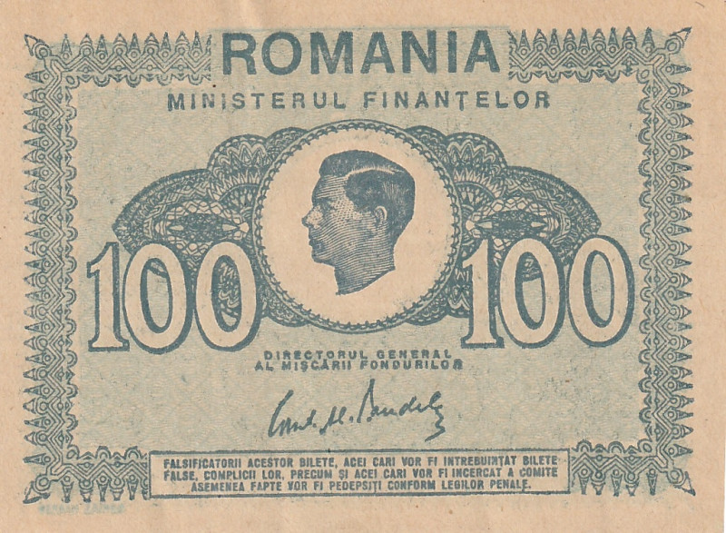 Romania 100 Lei 1945

P-78; 25.11.1945; UNC