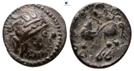 Eastern Europe. Imitation of Philip II of Macedon 200-100 BC. "Kapostaler" Type. Drachm AR