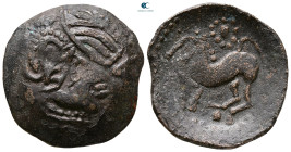 Eastern Europe. Imitation of Philip II of Macedon 200-100 BC. Scyphate Æ