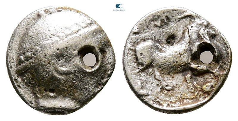 Thrace. Ainos circa 480-400 BC. 
Obol AR

10 mm, 0,74 g



Fine, holed