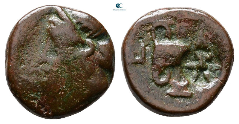 Kings of Thrace. Odrysian. Kersebleptes 359-340 BC. 
Bronze Æ

12 mm, 1,60 g...