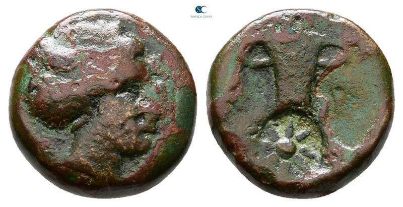 Kings of Thrace. Odrysian. Kersebleptes 359-340 BC. 
Bronze Æ

12 mm, 2,01 g...