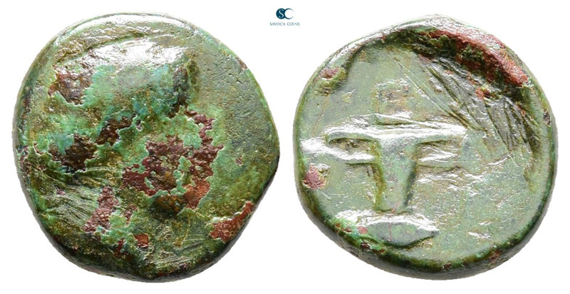Kings of Thrace. Odrysian. Kersebleptes 359-340 BC. 
Bronze Æ

13 mm, 2,10 g...