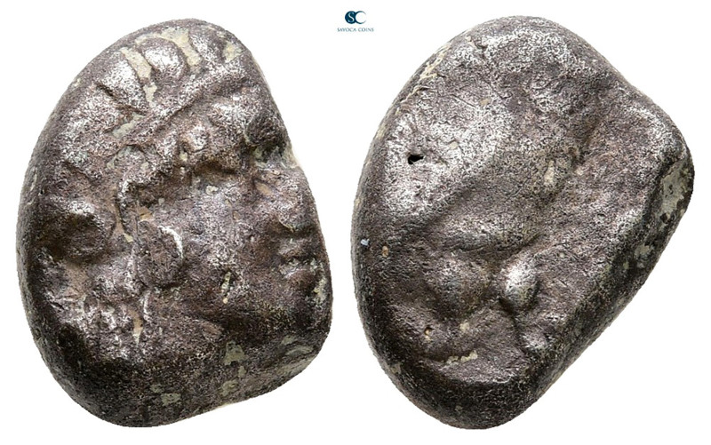 Attica. Athens circa 454-404 BC. Imitative issue
Drachm AR

13 mm, 4,16 g

...