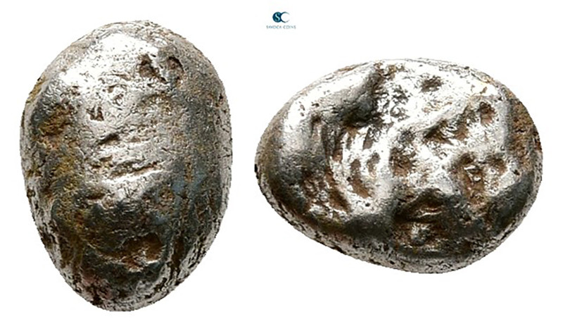 Asia Minor. Uncertain mint circa 500 BC. 
Pale Obol

8 mm, 0,72 g



Fine