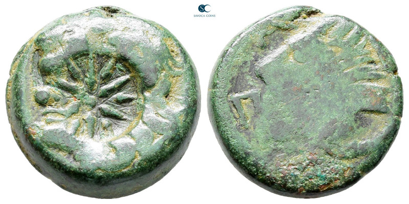 Cimmerian Bosporos. Pantikapaion circa 325-310 BC. 
Bronze Æ

20 mm, 7,80 g
...