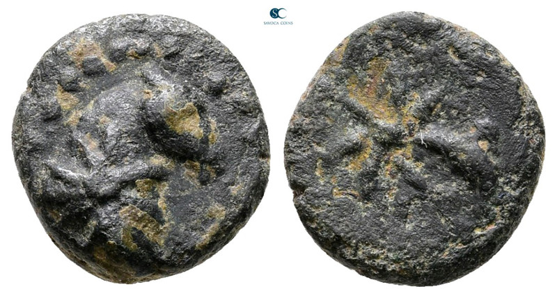 Pontos. Uncertain mint circa 130-100 BC. 
Bronze Æ

13 mm, 1,91 g



Very...