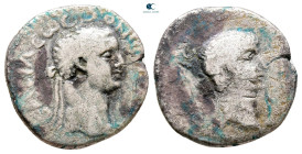 Kings of Pontos. Polemo II, with Tryphaena AD 38-64. Drachm AR