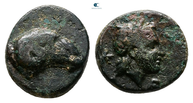 Troas. Kebren circa 400-310 BC. 
Bronze Æ

10 mm, 1,00 g



Very Fine