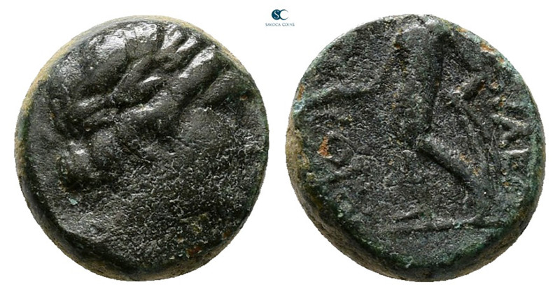 Seleukid Kingdom. Antioch or Sardeis. Antiochos III Megas 223-187 BC. 
Bronze Æ...
