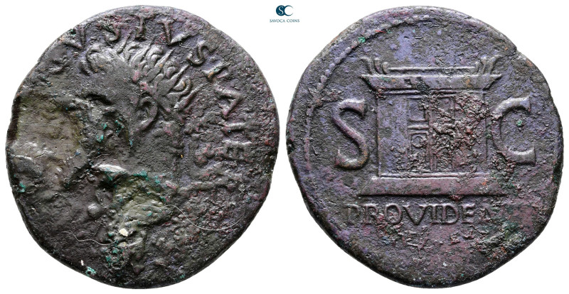 Divus Augustus AD 14. Rome
Dupondius Æ

30 mm, 9,82 g



Fine