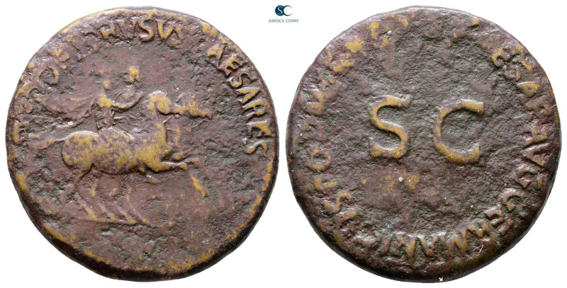 Nero and Drusus AD 39-40. Struck under Caligula, AD 37-38.. Rome
Dupondius Æ
...