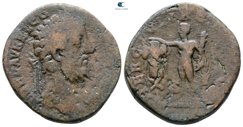 Commodus AD 177-192. Rome
Sestertius Æ

30 mm, 22,93 g



Fine