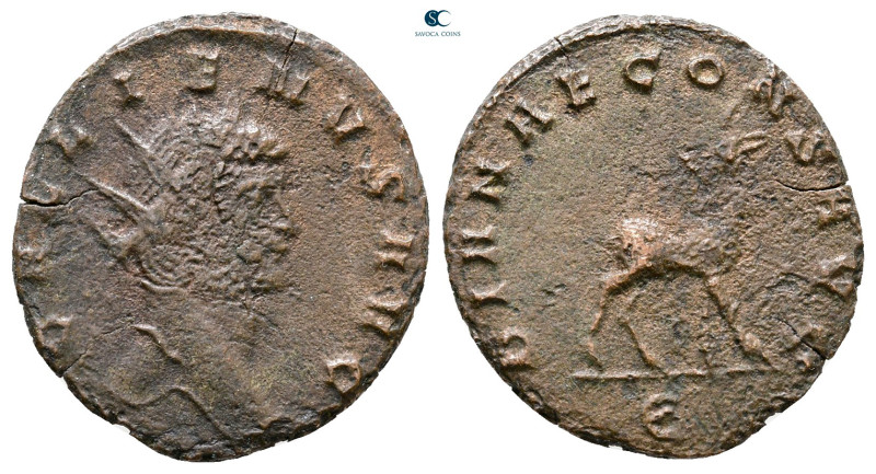 Gallienus AD 253-268. Rome
Antoninianus Æ

18 mm, 2,17 g



Nearly Very F...