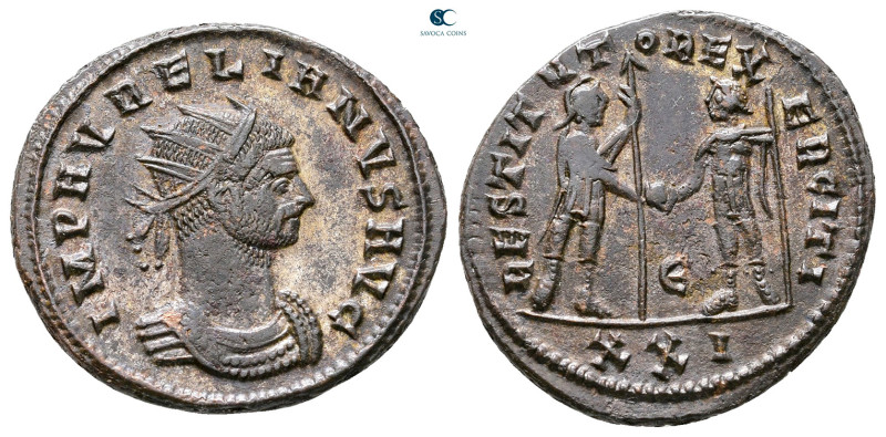 Aurelian AD 270-275. Cyzicus
Antoninianus Æ silvered

23 mm, 3,75 g



Ve...