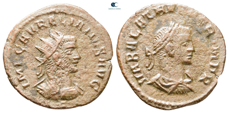 Aurelian and Vabalathus AD 270-275. Antioch
Antoninianus Æ

21 mm, 2,24 g

...